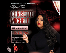 Chrisette Michele at Bethesda Theater flyer