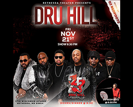Dru Hill at Bethesda Theater flyer