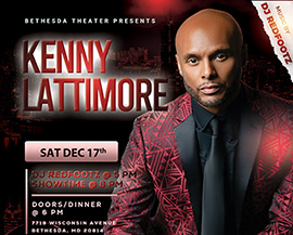 Kenny Lattimore at Bethesda Theater flyer