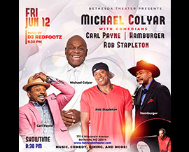 Legendary Laughs at Bethesda Theater flyer
