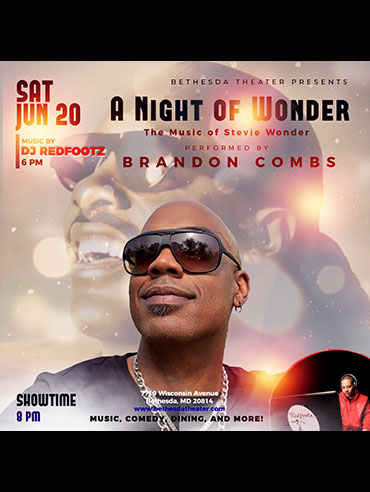 A Night of Wonder Tribute to the Music of Stevie Wonder at Bethesda Theater flyer