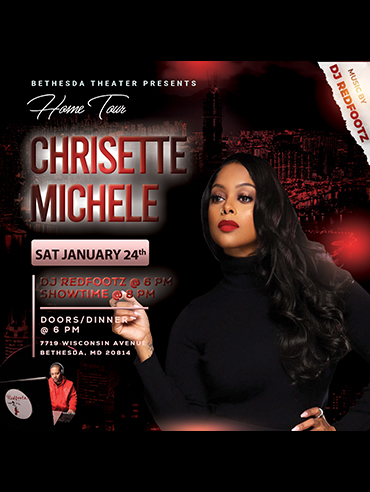 Chrisette Michele at Bethesda Theater flyer