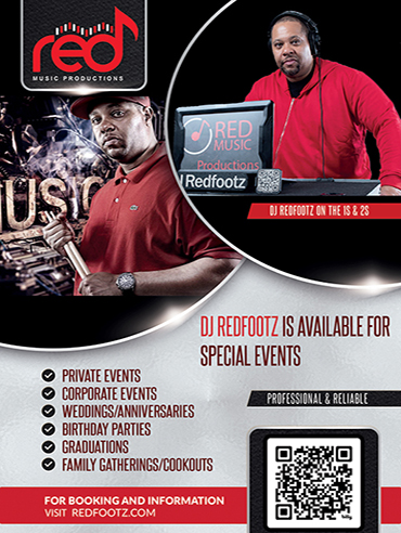 Redfootz DJ Promo flyer