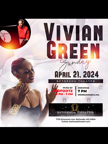 Vivian Green at Bethesda Theater flyer