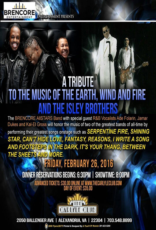 Earth, Wind and Fire andThe Isley Brothers Tribute